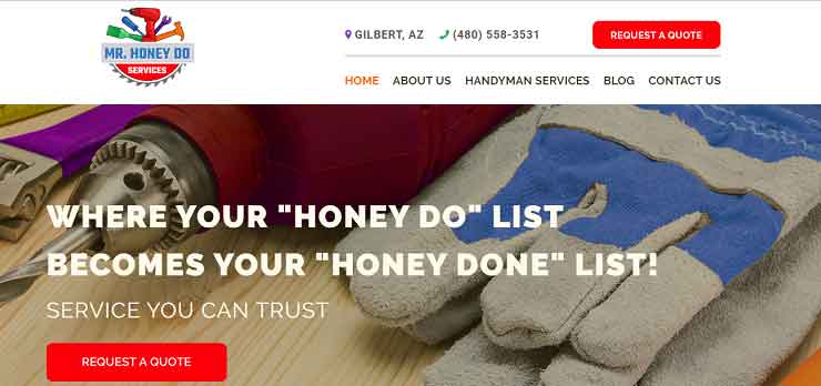 Welcome to The New Mr Honey Do Website